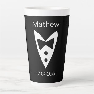 Trauzeuge hinzufügen Name Jahr Schwarzer Bug Shirt Milchtasse