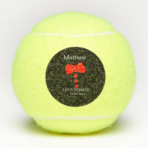 Trauzeuge hinzufügen Name Jahr Schwarzer Bug Shirt Tennisbälle