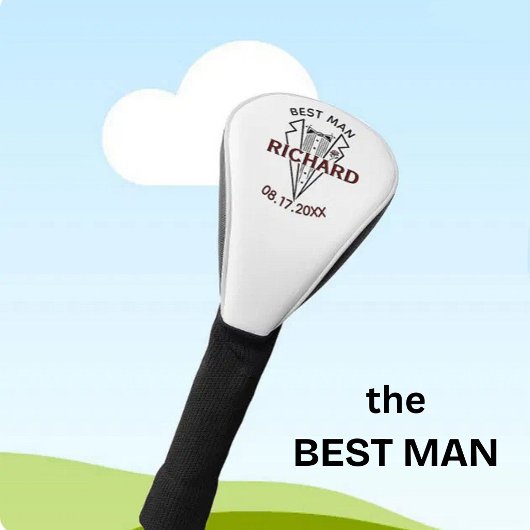 Trauzeuge Hochzeit Individuelle Name Datum Geschen Golf Headcover