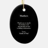 Trauzeuge Hochzeit Weihnachtsschmuck (Hinten)