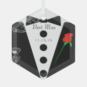 Trauzeuge Hochzeit Weihnachtsschmuck (Vorderseite)