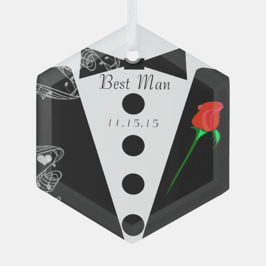 Trauzeuge Hochzeit Weihnachtsschmuck (Vorderseite)