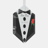 Trauzeuge Hochzeit Weihnachtsschmuck (Vorderseite Rechts)