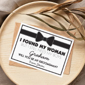 Trauzeuge Hochzeitbow-Krawatte Einladung