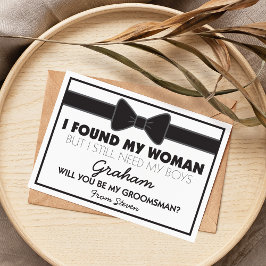 Trauzeuge Hochzeitbow-Krawatte Einladung