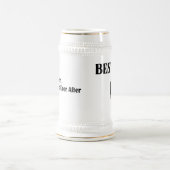 Trauzeuge-Hochzeits-Bier Stein Bierglas (Mittel)