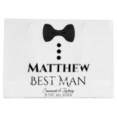 Trauzeuge-Hochzeits-Geschenk-Tasche mit der Große Geschenktüte (Rückseite)