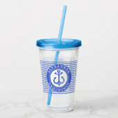 Trauzeuge - Hochzeitsfeier der Nautischen Marine Acryltrinkbecher (Rückseite)