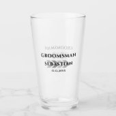 Trauzeuge Hochzeitsgeschenk Personalisiert Glas (Vorderseite)