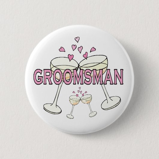 Trauzeuge-Hochzeitungs-ID Button (Vorderseite)