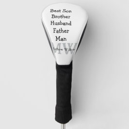 Trauzeuge in Ehemann Papa zitiert Namen hinzufügen Golf Headcover