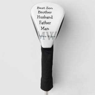 Trauzeuge in Ehemann Papa zitiert Namen hinzufügen Golf Headcover
