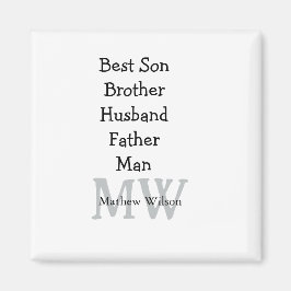 Trauzeuge in Ehemann Papa zitiert Namen hinzufügen Magnet