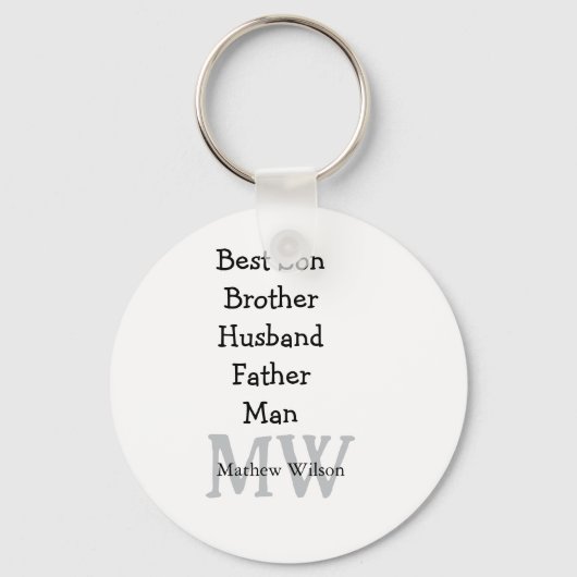 Trauzeuge in Ehemann Papa zitiert Namen hinzufügen Schlüsselanhänger (Vorderseite)