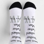 Trauzeuge in Ehemann Papa zitiert Namen hinzufügen Socken (Oben)