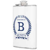 Trauzeuge-Initialen Flachmann (Links)