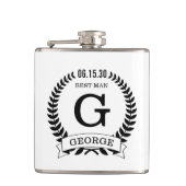 Trauzeuge-Initialen Flachmann (Vorderseite)