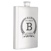 Trauzeuge-Initialen Flachmann (Rechts)