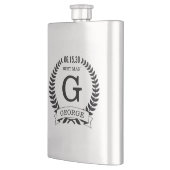 Trauzeuge-Initialen Flachmann (Links)