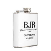 Trauzeuge-Initialen Flachmann (Rechts)