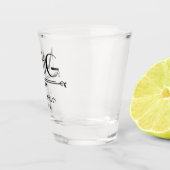 Trauzeuge-Initialen Schnapsglas (Rechts)