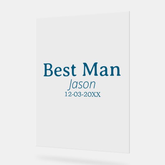 Trauzeuge Junggeselinnen-Abschied hinzufügen Namen Acrylschild (Winkel)