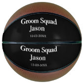 Trauzeuge Junggeselinnen-Abschied hinzufügen Namen Basketball (Vorderseite)