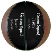 Trauzeuge Junggeselinnen-Abschied hinzufügen Namen Basketball (Vertikal)