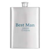 Trauzeuge Junggeselinnen-Abschied hinzufügen Namen Flachmann (Vorderseite)