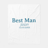 Trauzeuge Junggeselinnen-Abschied hinzufügen Namen Fleecedecke (Vorderseite)