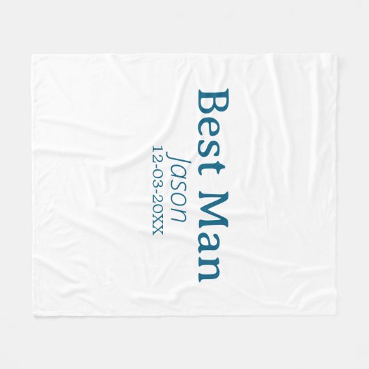 Trauzeuge Junggeselinnen-Abschied hinzufügen Namen Fleecedecke (Vorderseite (Horizontal))