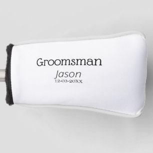 Trauzeuge Junggeselinnen-Abschied hinzufügen Namen Golf Headcover