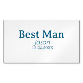 Trauzeuge Junggeselinnen-Abschied hinzufügen Namen Magnetische Visitenkarte (Vorderseite)