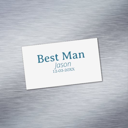 Trauzeuge Junggeselinnen-Abschied hinzufügen Namen Magnetische Visitenkarte (Beispiel)