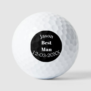 Trauzeuge Junggesellenabschied Trauzeuge schwarz w Golfball