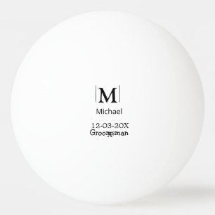 Trauzeuge Junggesellinnenabschied Name modern einf Tischtennisball