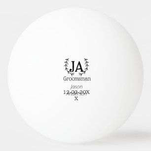 Trauzeuge Junggesellinnenabschied Namen hinzufügen Tischtennisball