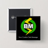 Trauzeuge-Knopf, kundenspezifischer Text Button (Vorne & Hinten)