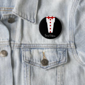 Trauzeuge-Knopf (rot) Button (Beispiel)