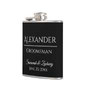 Trauzeuge Liquor Flask Gastgeschenk Hochzeit Gesch Flachmann (Links)