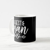 Trauzeuge Matching Niedlich Arrow Heart Wedding En Kaffeetasse (Vorderseite Links)