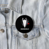 Trauzeuge mit Tuxedo-Shirt - Schaltfläche Button (Beispiel)