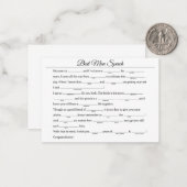 Trauzeuge Mitteilungskarte (Vorderseite/Rückseite Beispiel)