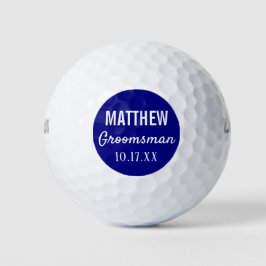 Trauzeuge Moderne Typografie-Gastgeschenk Hochzeit Golfball