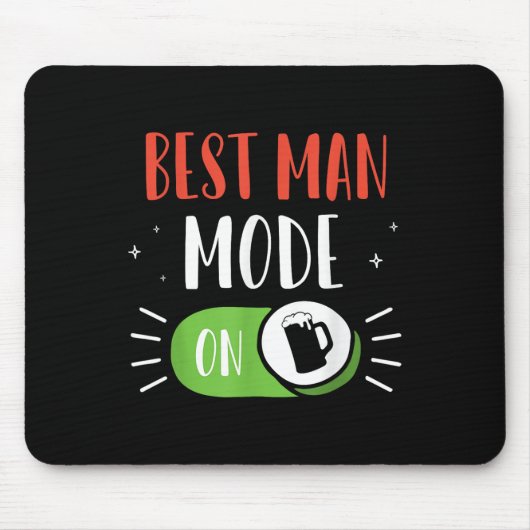 Trauzeuge-Modus im Party-Bachelor-Team Mousepad (Vorne)