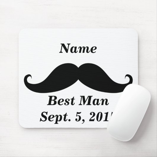 Trauzeuge Mustache Mousepad (Mit Mouse)