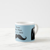 Trauzeuge Mustache, Top Hat und Anzug Espresso Tas Espressotasse (Vorderseite Rechts)