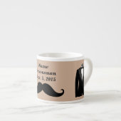 Trauzeuge Mustache, Top Hat und Anzug Espresso Tas Espressotasse (Vorderseite Rechts)
