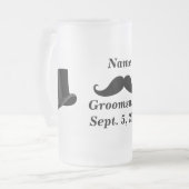 Trauzeuge Mustache und Top Hat Mattierte Tasse (Vorderseite Links)