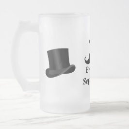 Trauzeuge Mustache und Top Hat Mattierte Tasse